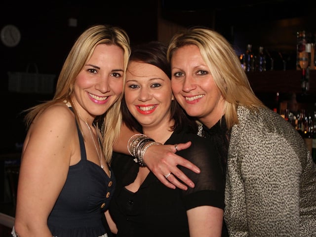 Alice, Stephanie and Lisa on a work night out (HAVEN Holidays Camps) in Blue Lounge.