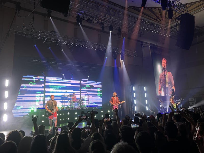 Busted performed at Brdlington Spa on Tuesday, September 12.
