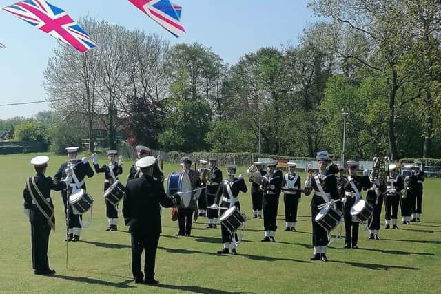 The Sea Cadets Band at the multi-faith service