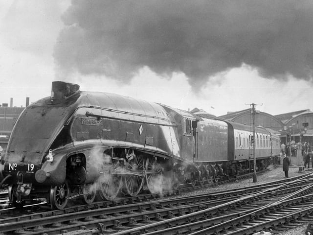 The Bittern train leaving Scarborough Railway Station. (year unknown)
