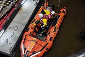 The lifeboat crew has warned of the dangers of setting off distress flares in non-emergencies after it launched on Christmas Day for the first time in living memory.
