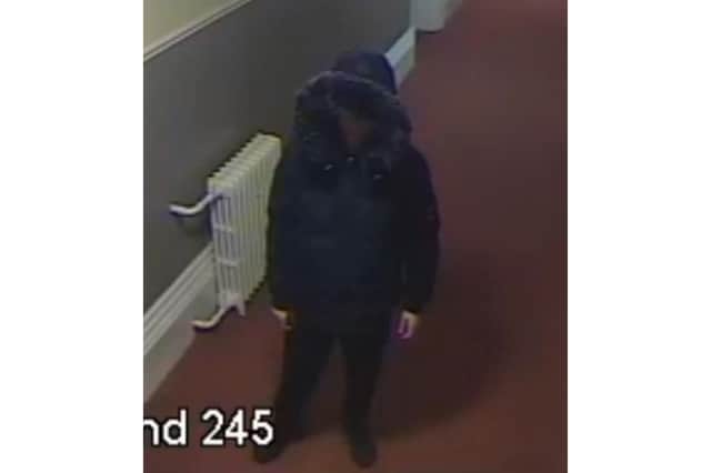 Police are hoping someone may recognise the distinctive coat the young male was wearing.
