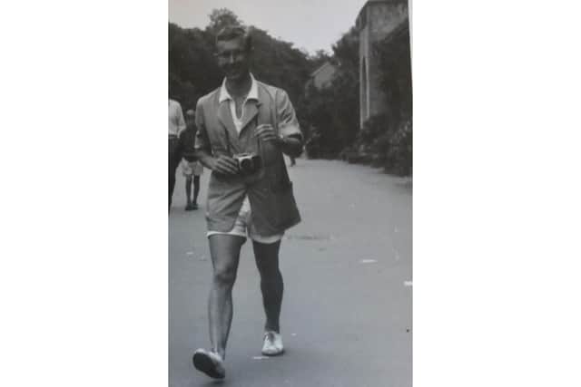 Peter as a North Bay beach photographer during his student days in 1962.
