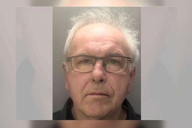 Bempton man Clive Jones, 74, who arranged sexual activity with a child, has been sentenced to 12 years behind bars. Photo: Humberside Police.
