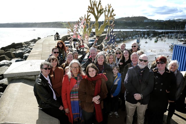 The official unveiling of Sea Oak by Paul Morrison