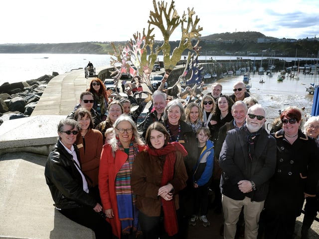 The official unveiling of Sea Oak by Paul Morrison