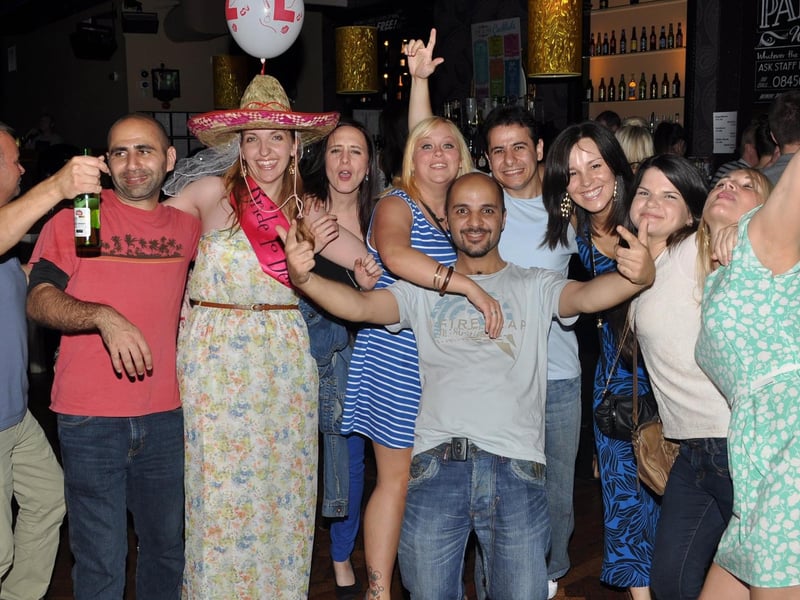 A group celebrating their dance!