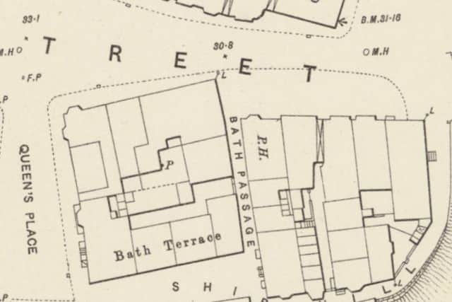 The location of Bath Passage. Images courtesy of Richard M Jones