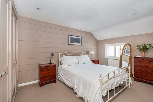 One of two double bedrooms in the property.