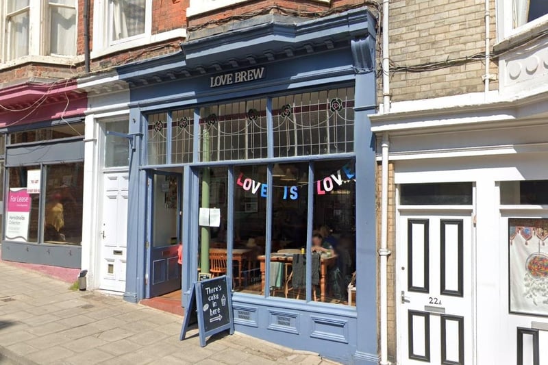 Love Brew Cafe is located in Eastborough. It received 3 votes.