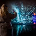 A visitor to Peasholm Park is pictured taking a photograph of the illuminated artworks as part of the Scarborough Lights festival. The festival runs from today (Wednesday, November 15) until Saturday, December 23, and it is the first event as part of the three-year Scarborough Fair cultural initiative.