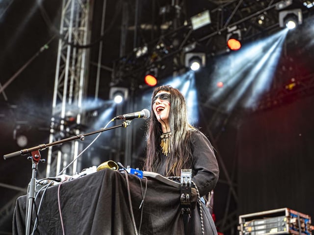 Lili Refrain opened up for The Cult.