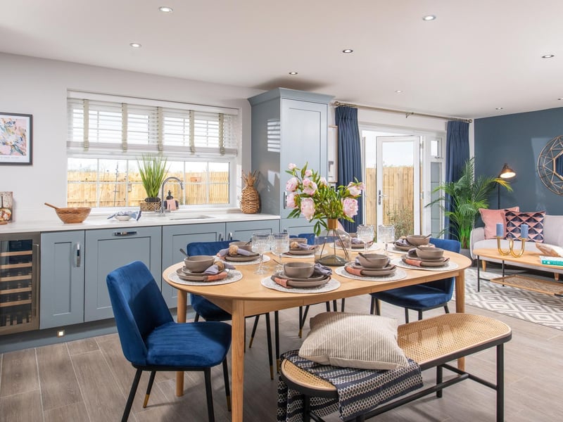 Kitchen and dining area at the Kirkdale.