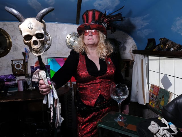 Inside a fabulous Steampunk van. picture: Richard Ponter