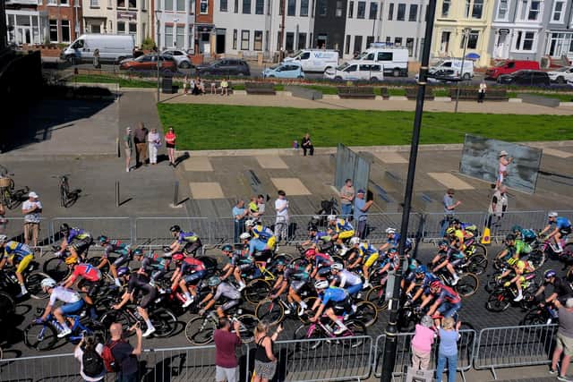 The race brought a number of spectators to Bridlington seafront. Photo: Richard Ponter