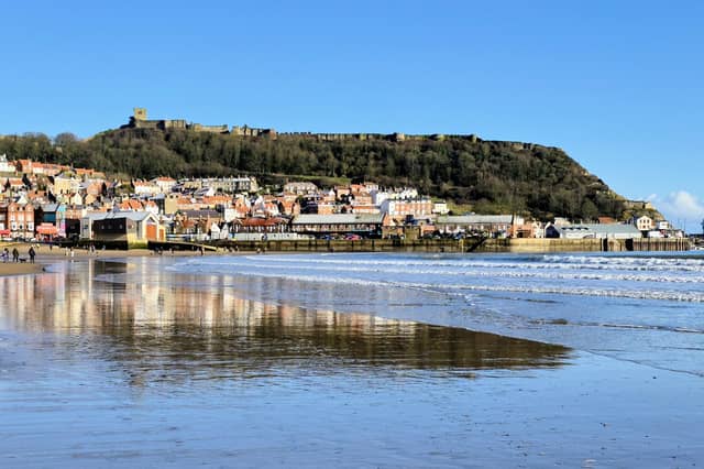 A beautiful blue sky in Scarborough, by Coralie McGrath.