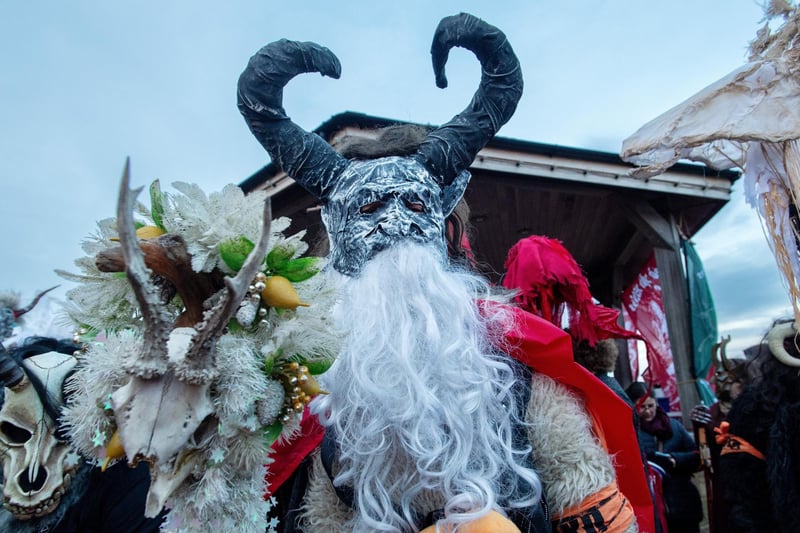 A horned creature which accompanies Saint Nicholas on his rounds.