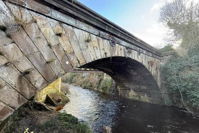 Bridge 42 will be temporarily propped to allow safe operation of trains for the start of the new season. photo: Adam Lewis