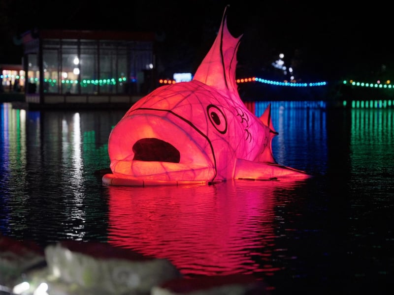 The artistic extravaganza in Peasholm Park is organised by North Yorkshire Council and staged by Animated Objects.
