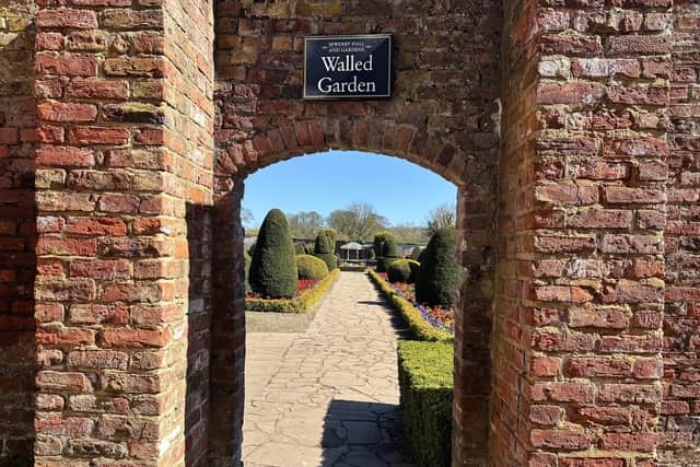 A peak through to the Walled Garden in Sewerby Park, by Aled Jones.