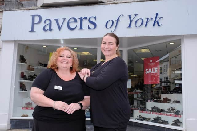 Pavers in Scarborough. Manager Caroline Fitt and Assistant Manager Nicky Gadsby ..pic Richard Ponter