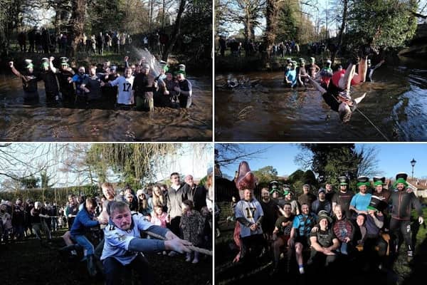 Hundreds of people turned out to watch the annual Tug of War event at Ye Olde Forge Valley Inn, West Ayton, on New Year’s Day.