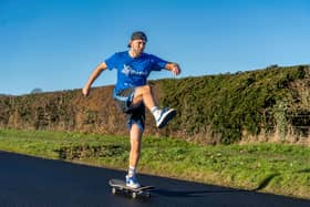 Ryan Swain is hoping to create a new Guinness World Record by attempting to skateboard 300 miles in 24 hours.
Credit: Michael Buckingham - Lens Craft Photography
