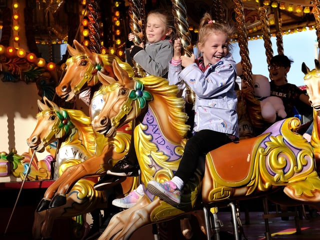 The carousel is just one of the rides that has returned.