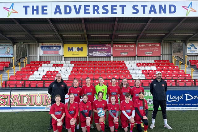 Scarborough Ladies Under-16s surged to an impressive 12-1 home win against Poppleton in the City of York Girls Football League.