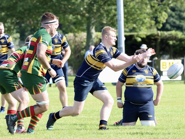 Bridlington RUFC in action against Selby RUFC.