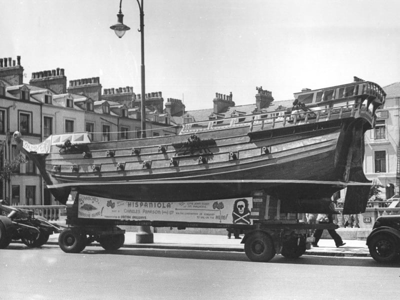 The Hispaniola boat. (Year unknown)