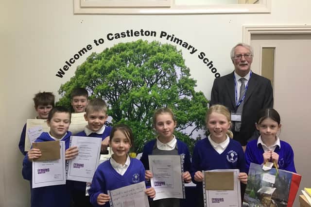 Castleton School, junior winners of the Rotary Club Whitby & District Young Writers' competition.