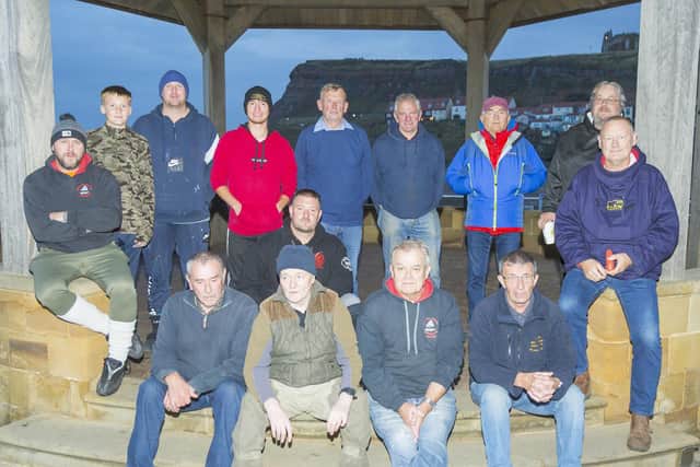 The WSAA anglers line up before the first match of the 2025-26 season, back, from left, Cory Eglon (Jnr), Neil Eglon, Ryan Collinson, Paul Short, Colin Stainthorpe, Andy Marr & Mike Saunders, sat on left hand side Rob Taylor and Peter Horbury on the right side, middle - Dave Ward; Front, from left, Denis Thompson, Brian Harland, Dave Perrett & Bernard Vasey.