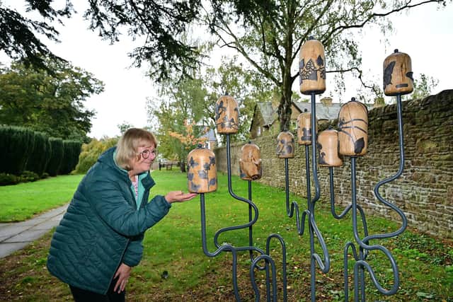 Kath Hudson views her particular work. Picture: Richard Ponter
