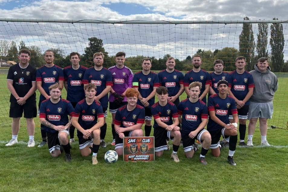 Hunmanby FC team ahead of its first game against Priory FC earlier this season.