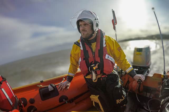 Volunteer Helm Ash Traves. Photo: RNLI/Sarah Berrey.