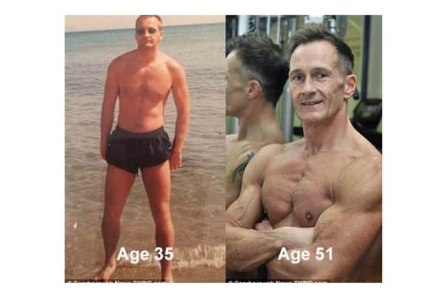 Andy Cowling at 35 and 51: “We are never too old to redress the damage, but we need a lifestyle change to do so.”