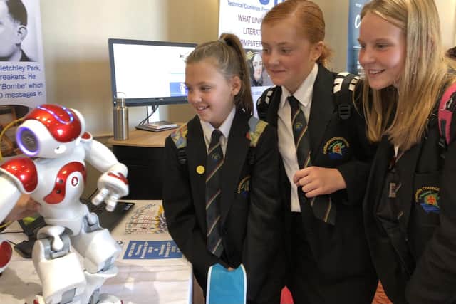 Students from Caedmon College, Whitby at Scarborough Science Week