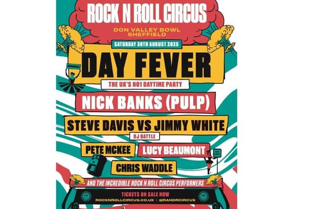 Snooker icons Steve Davis and Jimmy White join a 90s pop star and football legend for Rock ‘n’ Roll Circus Sheffield’s Day Fever line-up.