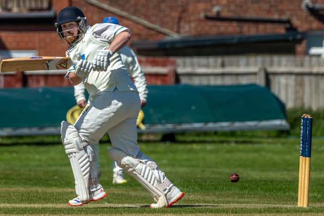 Chris Knight shone with bat and ball for Whitby CC 1sts in their win. Photo by Brian Murfield