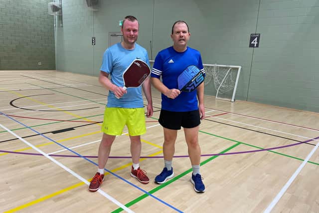 Bridlington Pickleball Division One winners Henry Syson and Paul Robinson.