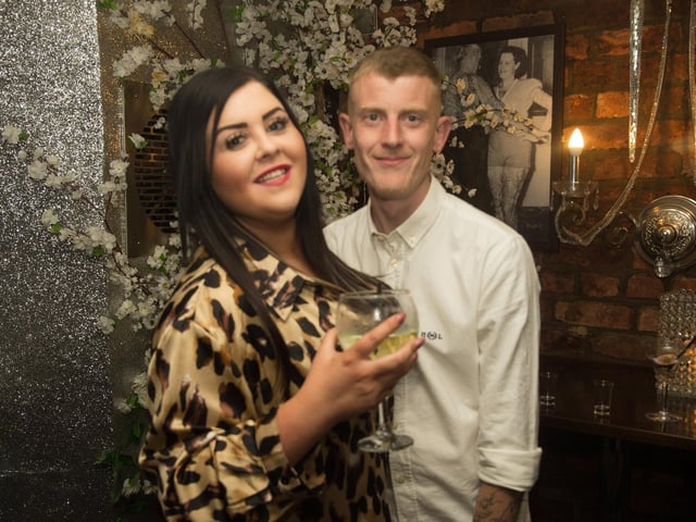 Naomi & Simon enjoying the wine in The Ink Bar.