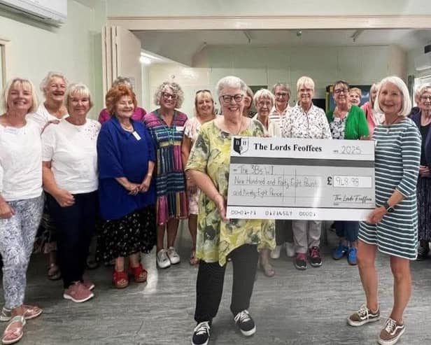 The Lord Feoffees and the Assistants of the Manor of Bridlington have presented Bridlington 3Bs WI with a cheque for £948.98. Photo courtesy of East Yorkshire Federation of WIs Facebook page