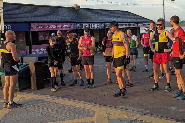 The start of the Cleveland Way Relay