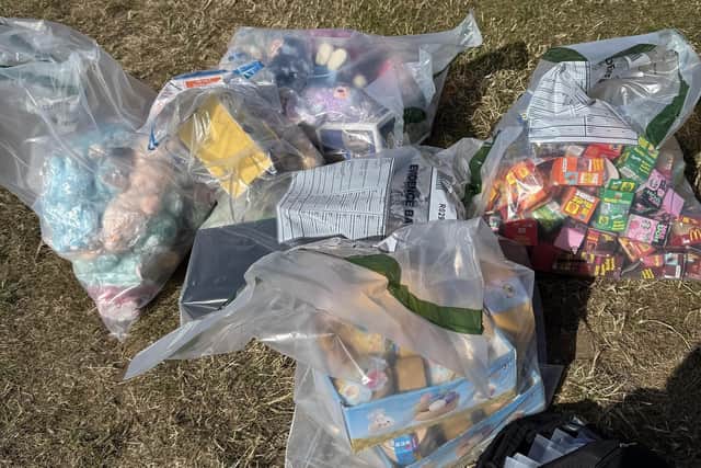 Trading standards officers removed a variety of products that posed potential risks to consumers.