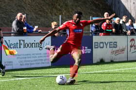 Kieran Weledji impressed in Boro's 1-0 loss at Guiseley.