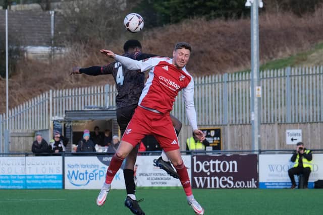 Richie Bennett led the line well for Boro on Saturday.