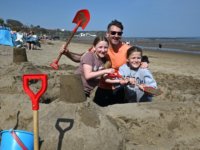 The trusty bucket and spade is always a favourite on the beach.