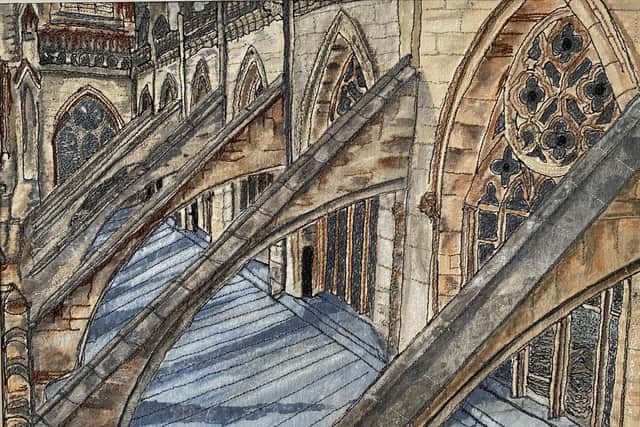 Flying Buttresses, York Minster by Nicola Harper