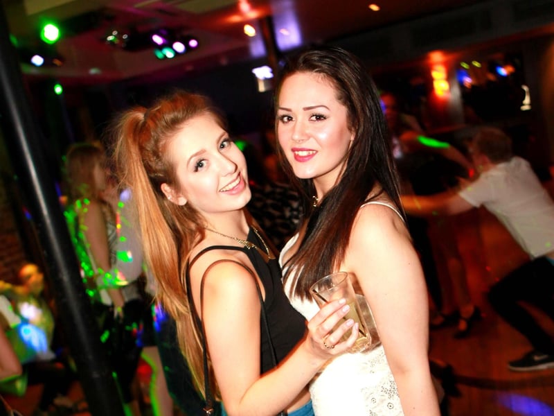 Saffron and Amber looking glamorous in Blue Lounge